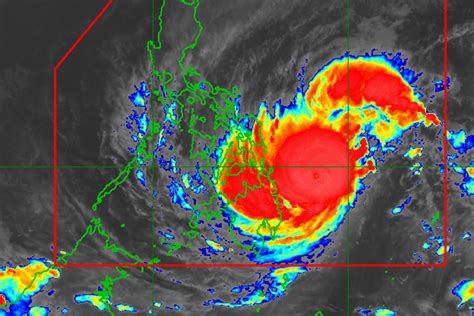 Typhoon 'Odette' on track for landfall on Thursday afternoon or .